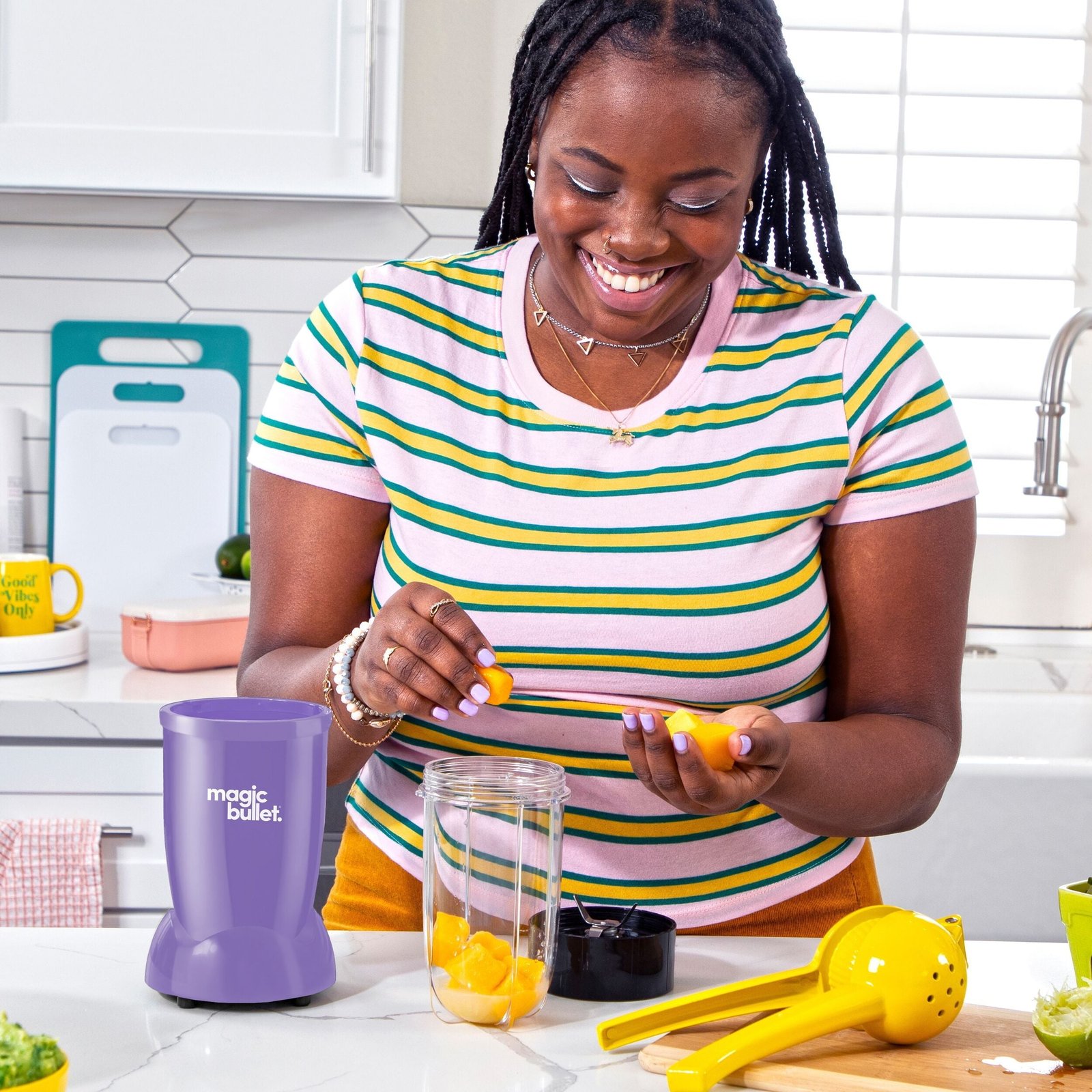 Magic Bullet Essential with To-Go Lid - Purple Ice