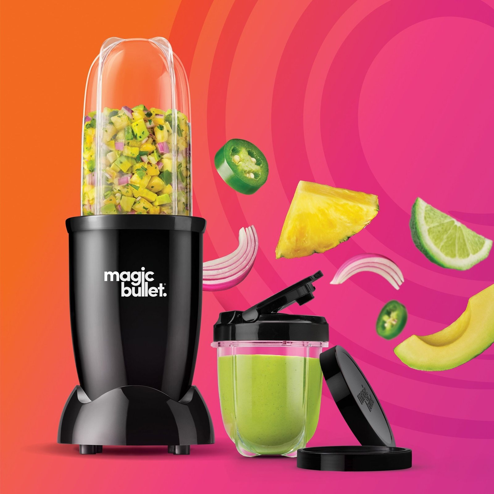 Magic Bullet Essential with To-Go Lid - All Black