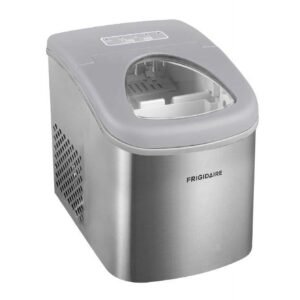 Frigidaire 26 lbs. Ice Maker, Bullet-Shaped Ice, Stainless Steel
