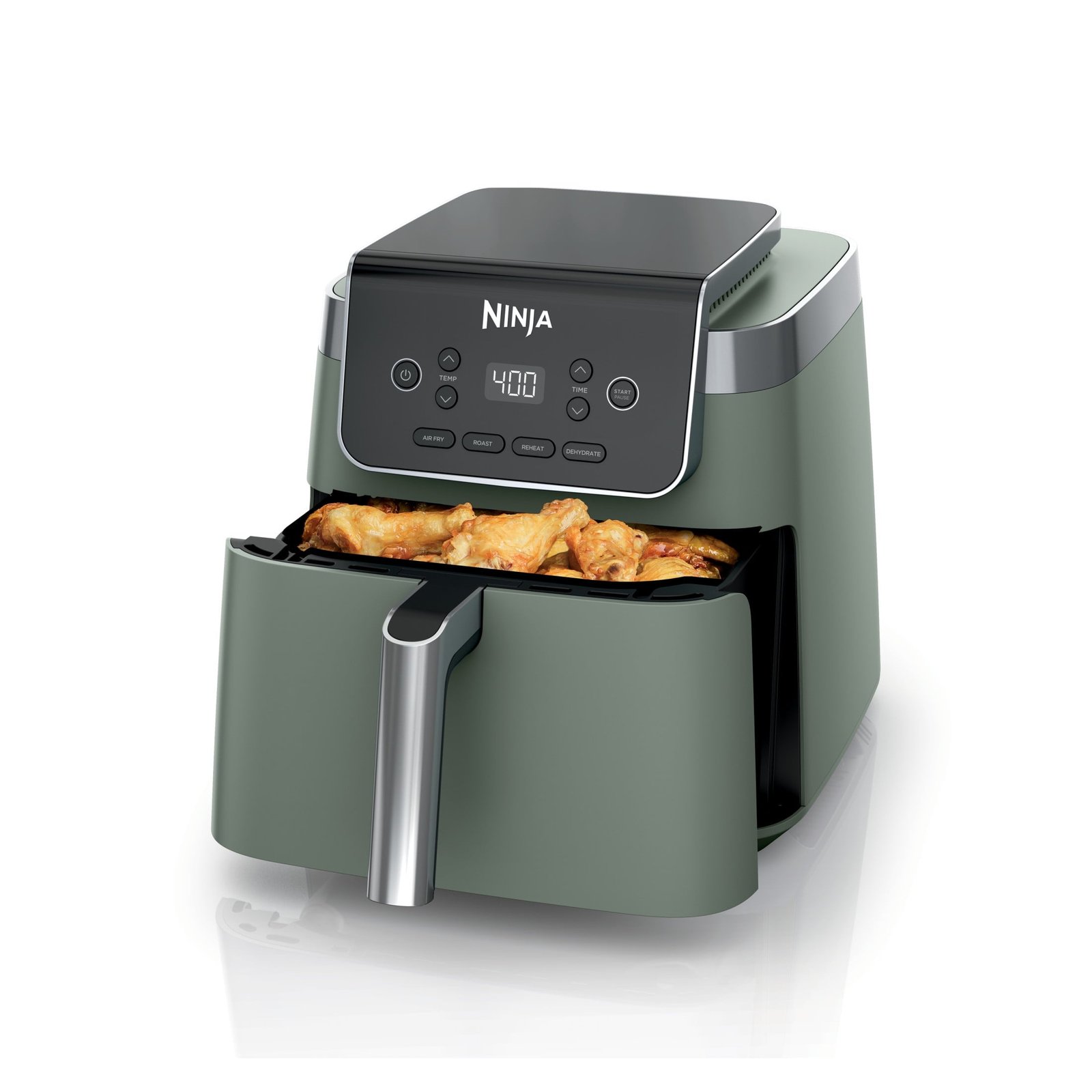 Ninja 4-in-1 Pro XL 6.5 Qt Air Fryer w/ Air Crisp Technology, Nonstick Basket & Crisper Plate, AF180 Sage