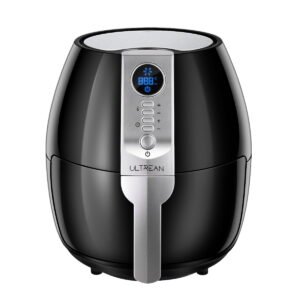 Ultrean Air Fryer 4.2 Quart Air Fryer, Black - LCD Display, Nonstick Cooking Pot, 1500W