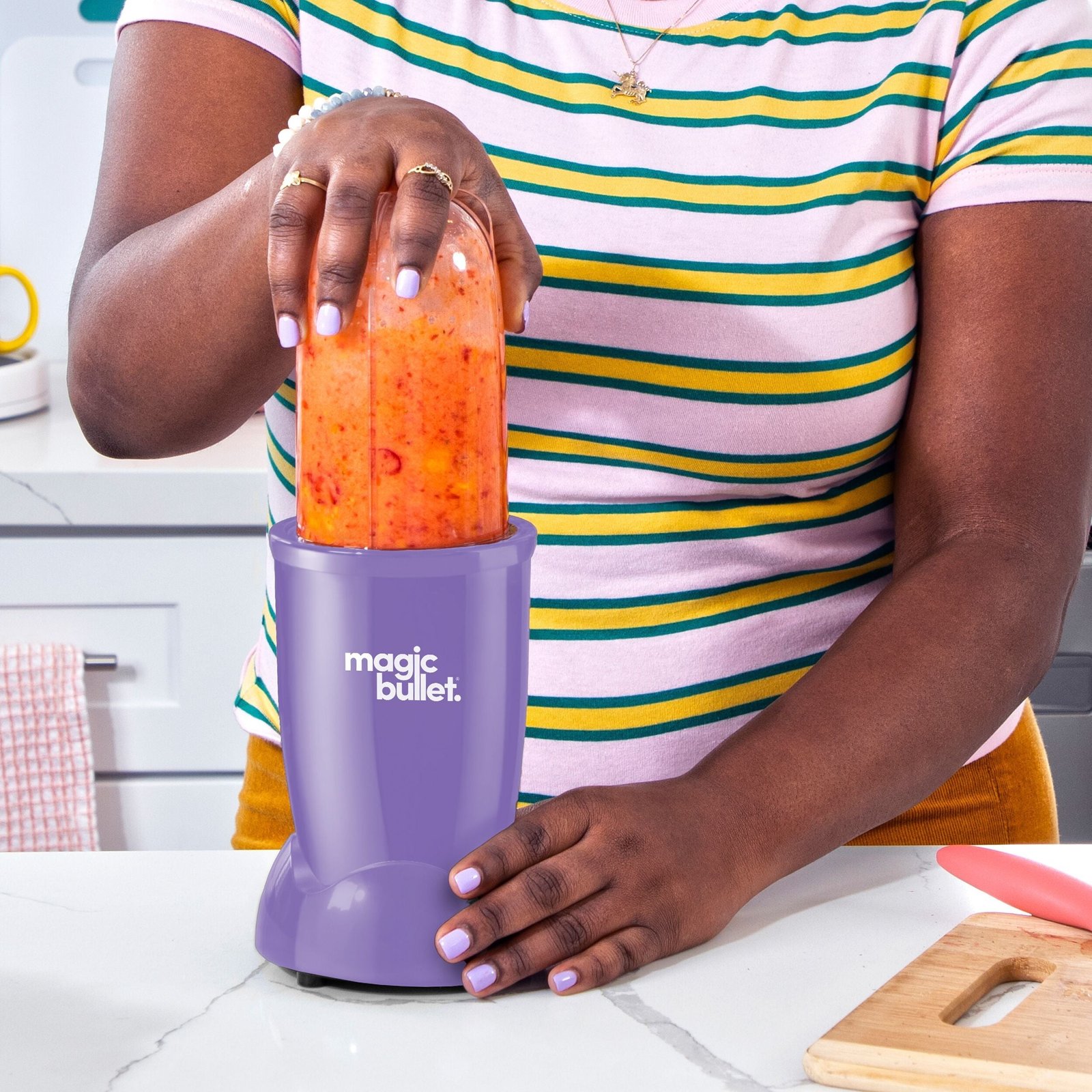 Magic Bullet Essential with To-Go Lid - Purple Ice